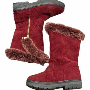 Unbranded Women's Red and Burgundy Boots